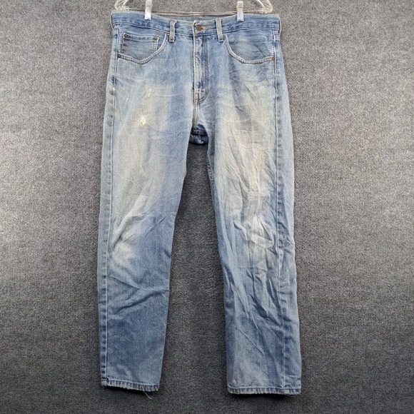 Levi's Signature Men's Regular Straight Jeans Blue Size 34x30 5-Pocket Cotton - Picture 2 of 14